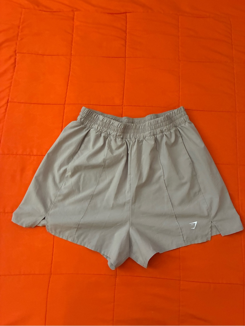 Gymshark Shorts Women Large Beige Athletic Gym & Running Casual